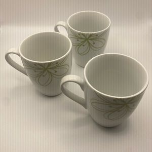 Three Clair de lune Ambiance coffee cups.